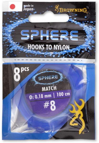 Návazce Browning Sphere Match 1m 8ks 0,14mm #12