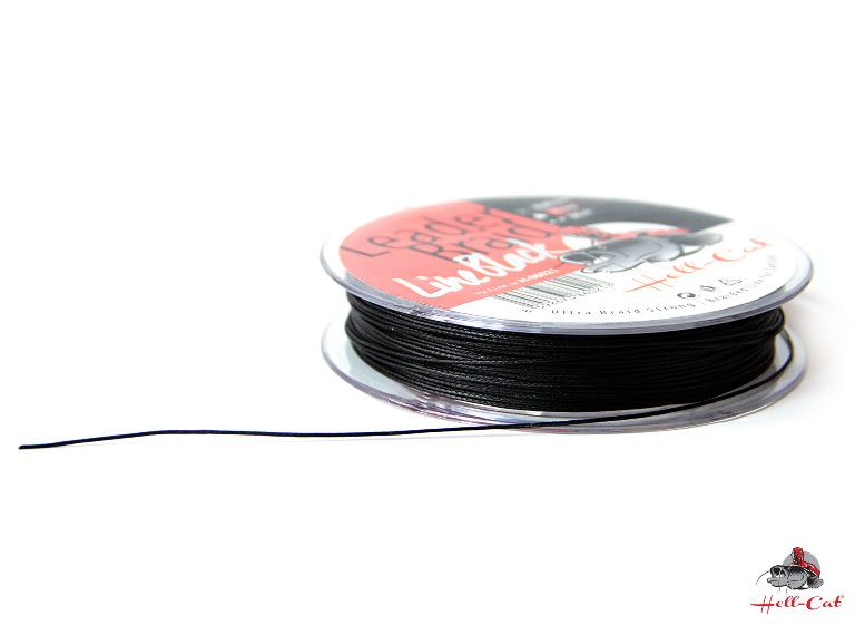 Návazcová šňůra Hell-Cat Leader Braid Black 20m 1,20mm 100kg