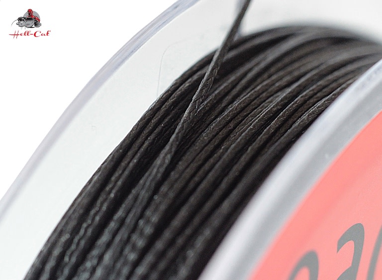 Návazcová šňůra Hell-Cat Leader Braid Black 20m 1,20mm 100kg