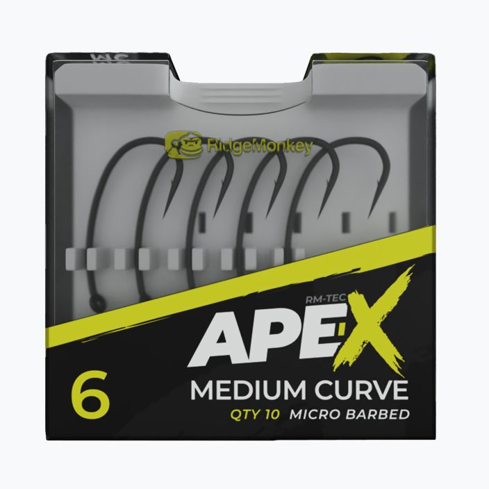 Háčky RidgeMonkey Ape-X Medium Curve Barbed #8 10ks