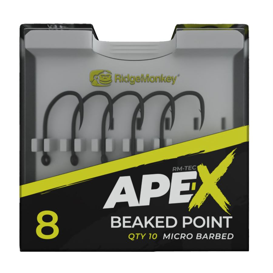 Háčky RidgeMonkey Ape-X Beaked Point Barbed #8 10ks
