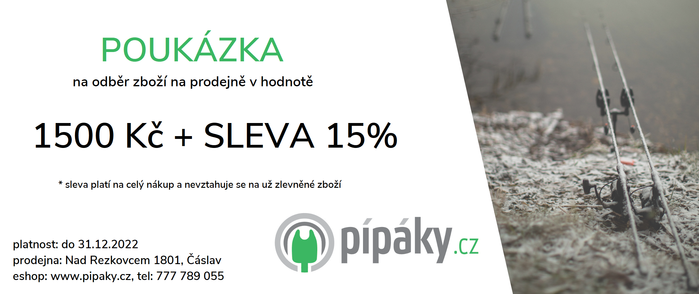 Dárkový poukaz 1500 Kč