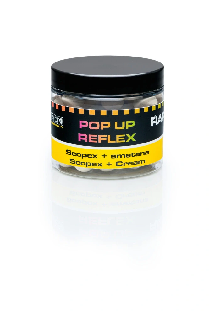 Plovoucí boilies Mivardi Rapid Pop Up Reflex Scopex + Smetana 18mm