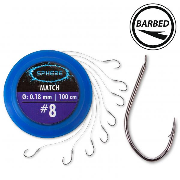 Návazce Browning Sphere Match 1m 8ks 0,18mm #8