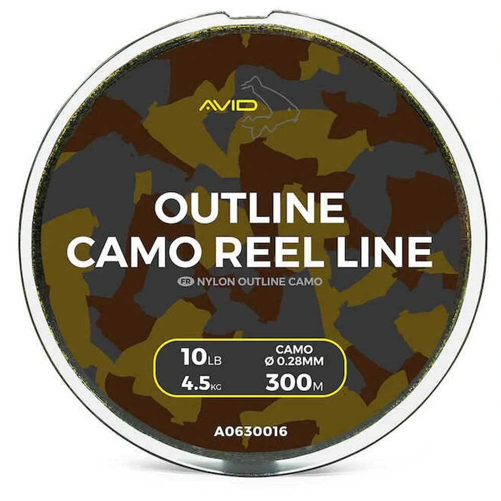 Vlasec Avid Carp Outline Camo Reel Line 300m 0,28mm 10lb