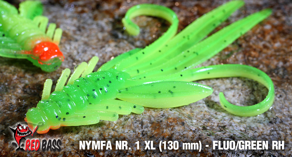 Nymfa REDBASS XL 130mm Fluo/Green RH UV