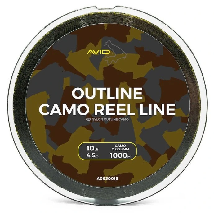 Vlasec Avid Carp Outline Camo Reel Line 1000m 0,28mm 10lb