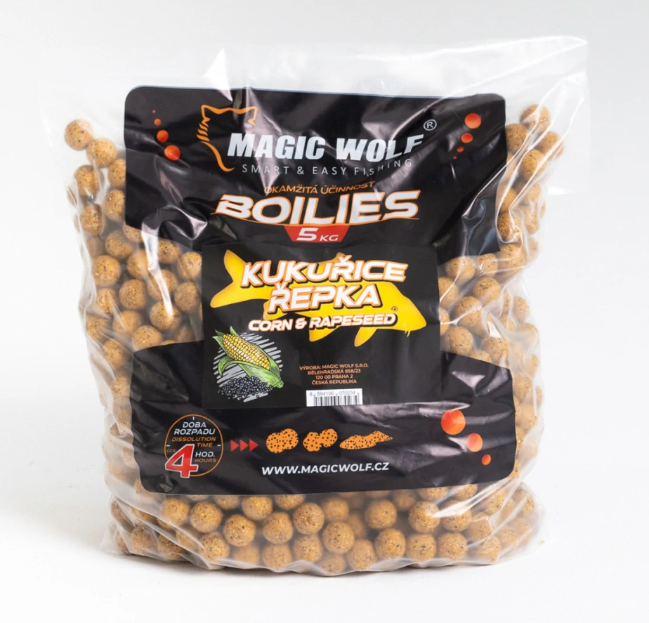 Boilies Magic Wolf Kukuřice/Řepka 20mm 5kg