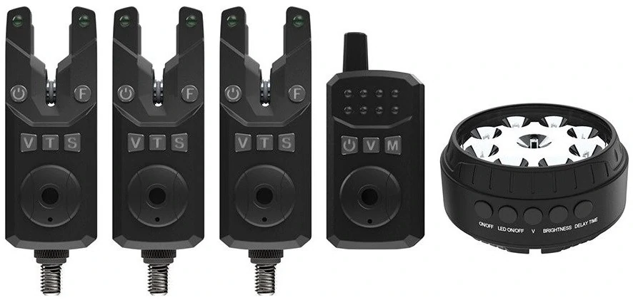Sada signalizátorů Sonik SKS2 Alarm Set 3+1 + Bivvy Lamp