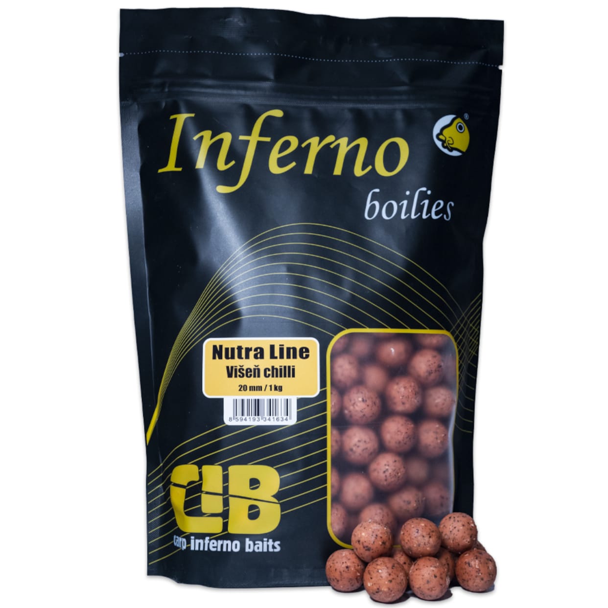 Boilies Carp Inferno Nutra Line Višeň Chilli 20mm 1kg