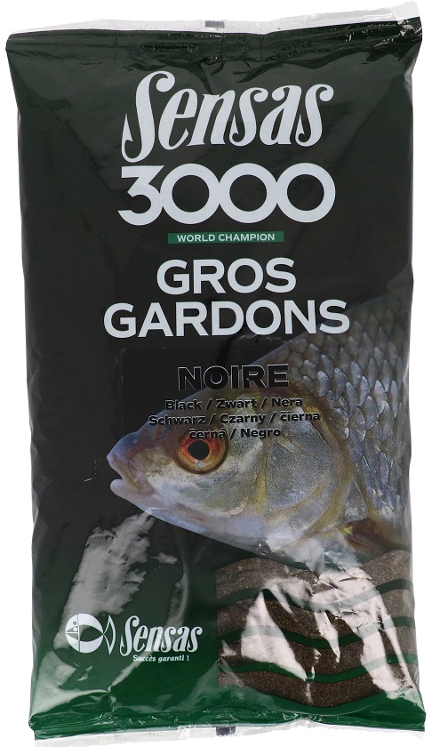 Vnadící směs Sensas 3000 Gros Gardons Black (velká plotice černá) 1kg