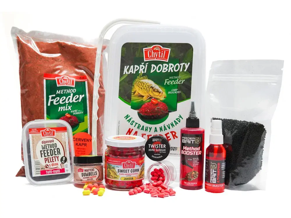 Set Chytil nástrahy a návnady na feeder v kbelíku