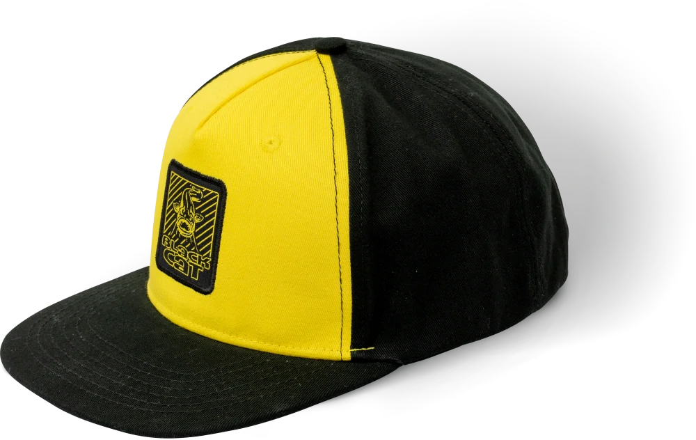 Kšiltovka Black Cat Catfish Hunter Snapback Black