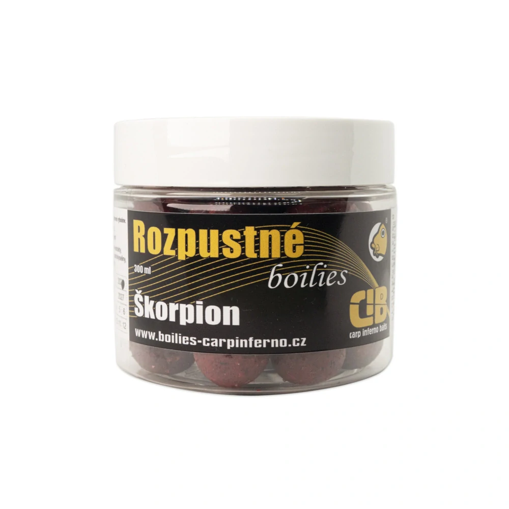 Rozpustné boilies Carp Inferno Hot Line Škorpion 20mm 300ml