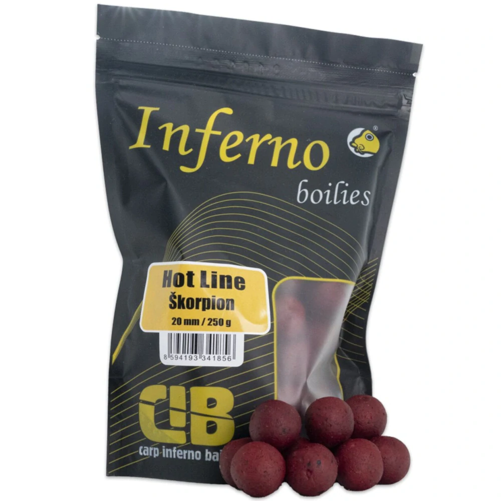 Boilies Carp Inferno Hot Line Škorpion 20mm 250g