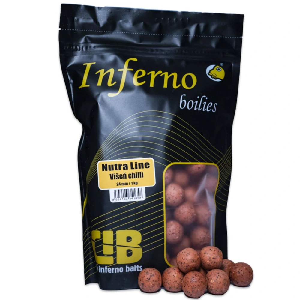 Boilies Carp Inferno Nutra Line Višeň Chilli 24mm 1kg