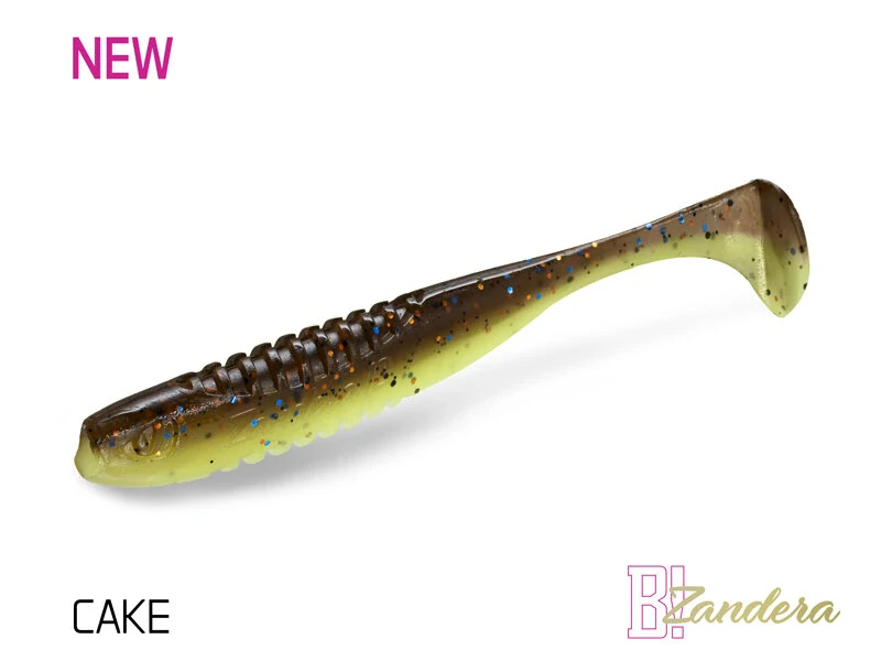 Umělá nástraha Delphin ZANDERA UVs 5ks 10cm CAKE