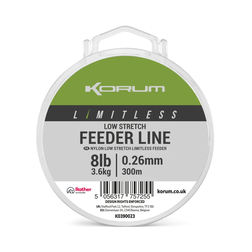 Vlasec Korum Limitless Low Stretch Feeder Line 300m 0,26mm