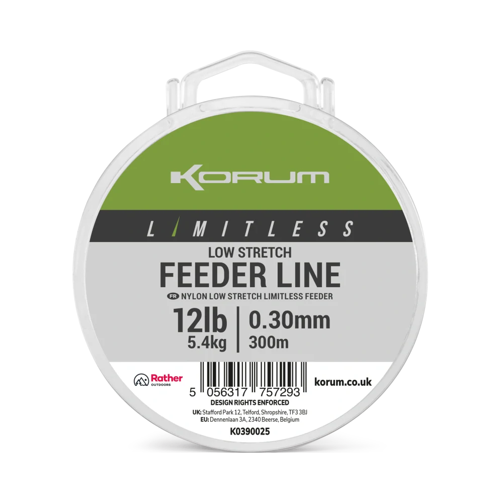 Vlasec Korum Limitless Low Stretch Feeder Line 300m 0,30mm