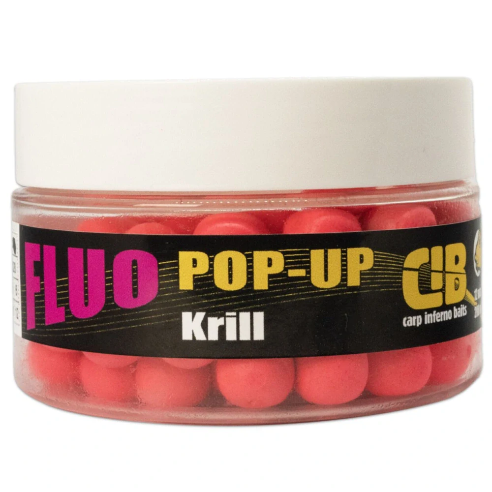 Pop - Up Boilies Carp Inferno FLUO 12mm 200ml Krill