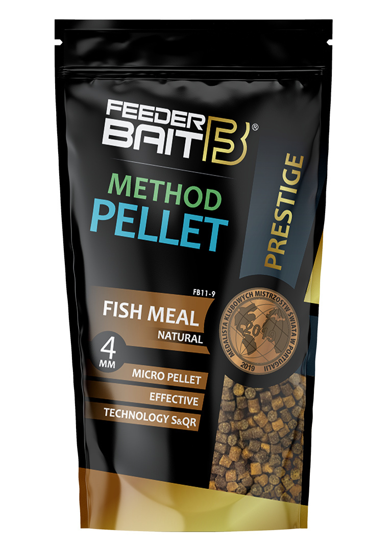 Pelety FeederBait Method Pellet Prestige 4mm 800g Natural
