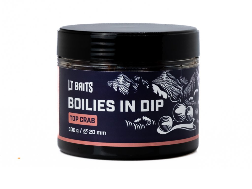 Boilies v dipu LT Baits Top Crab 300g 24mm