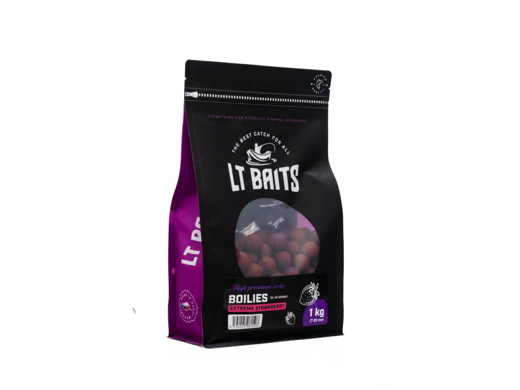 Boilies LT Baits Extreme Strawberry Premium 1kg 16mm