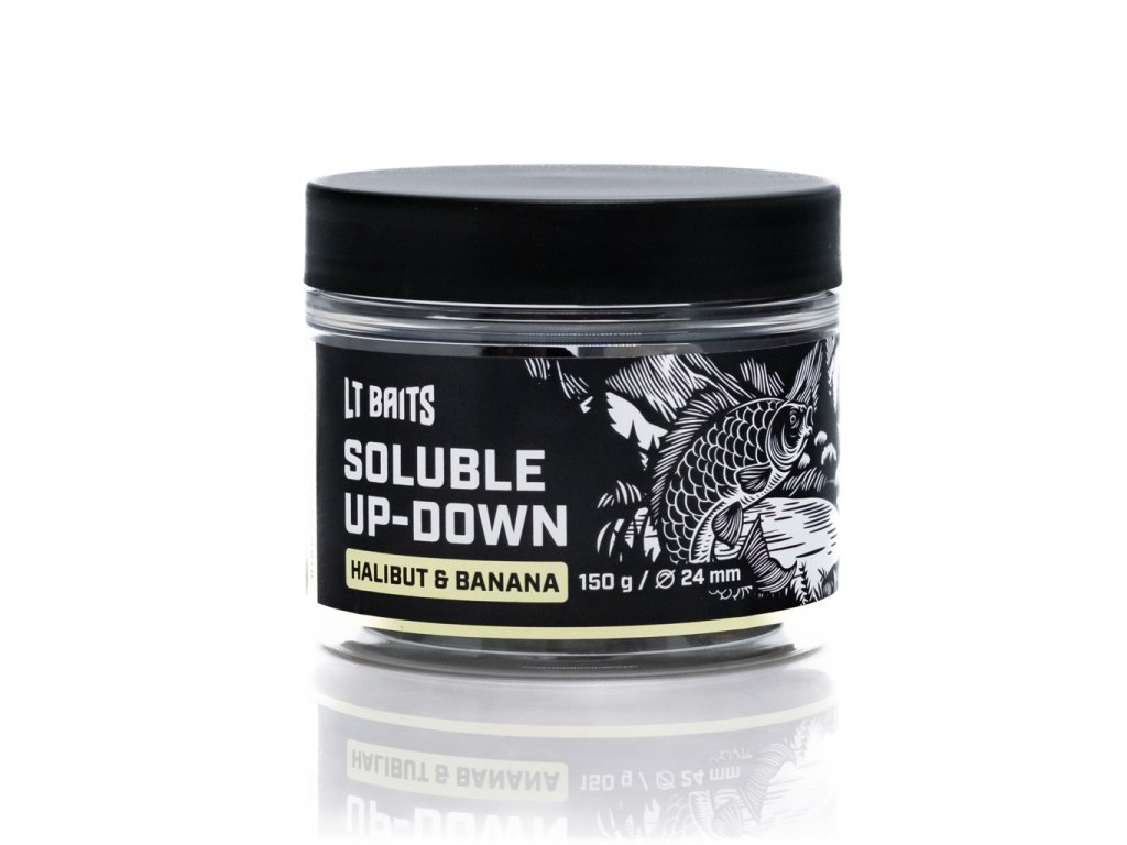 Boilies LT Baits Soluble Up-Down Halibut & Banana 150g 20mm