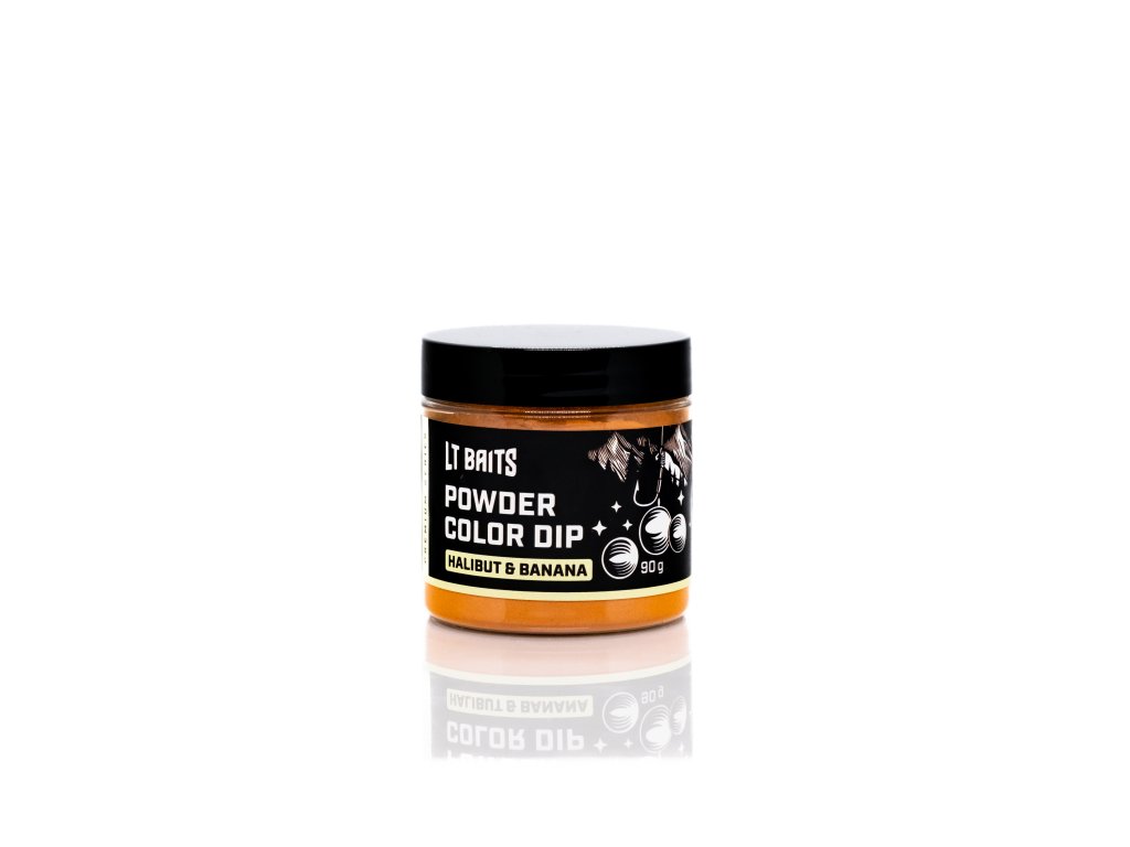 Práškový dip LT Baits Powder Color Dip Halibut & Banana 90g