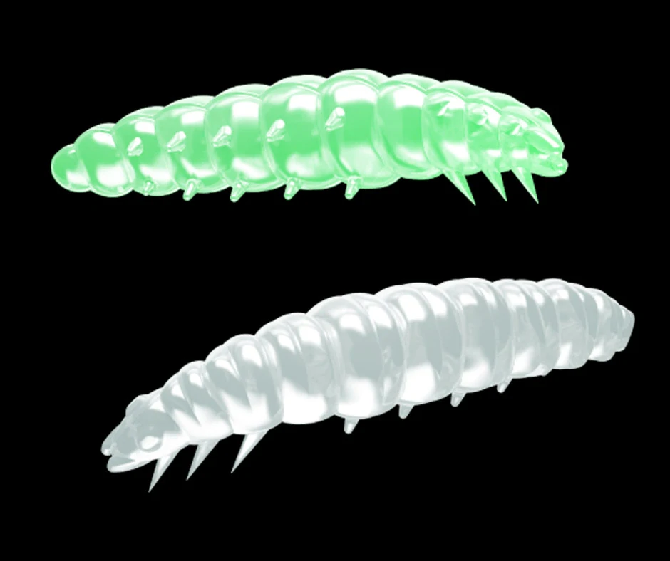 LIBRA LURES Larva 30mm Glow UV Green Krill 15ks