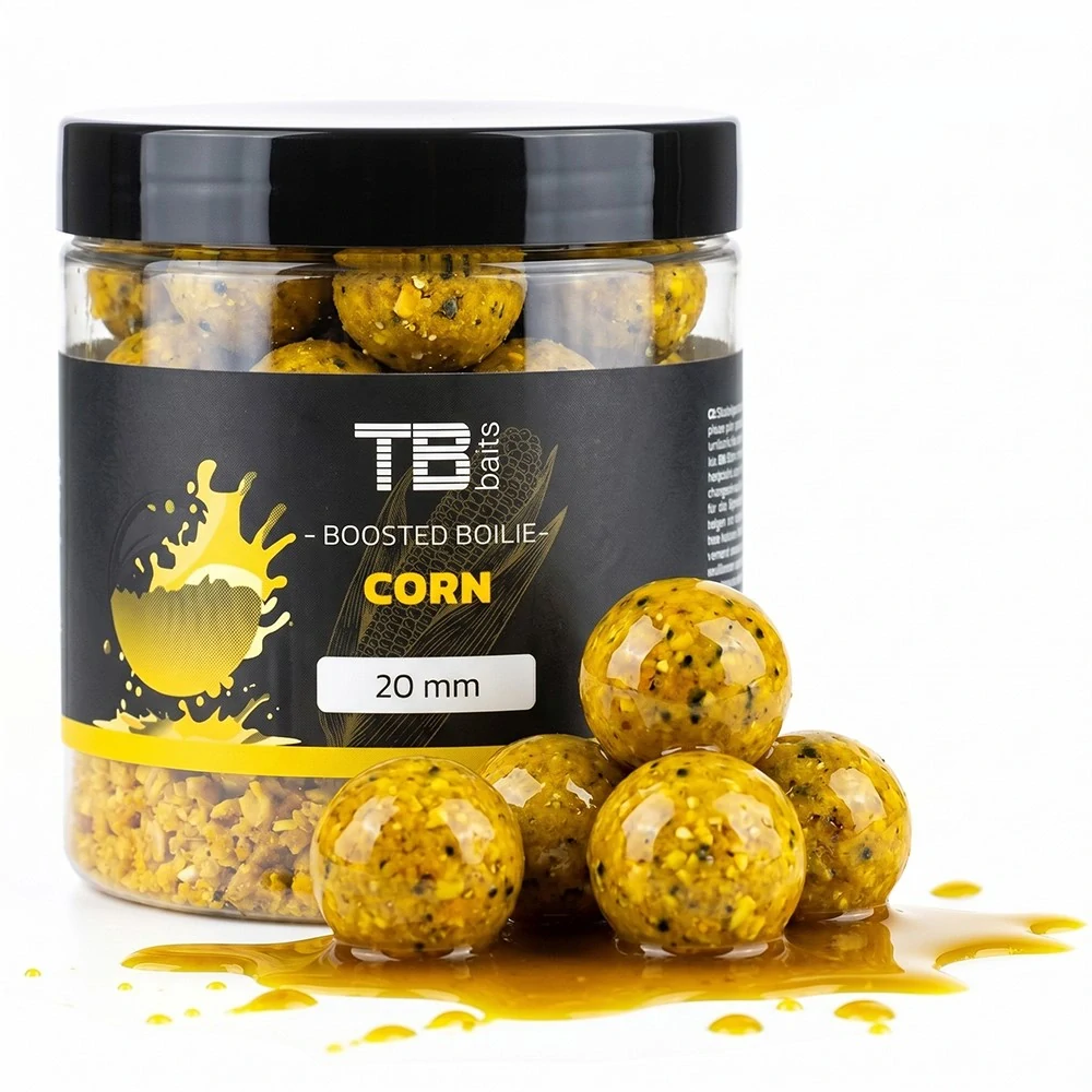 Boosterované boilie TB Baits Corn 120g 20mm