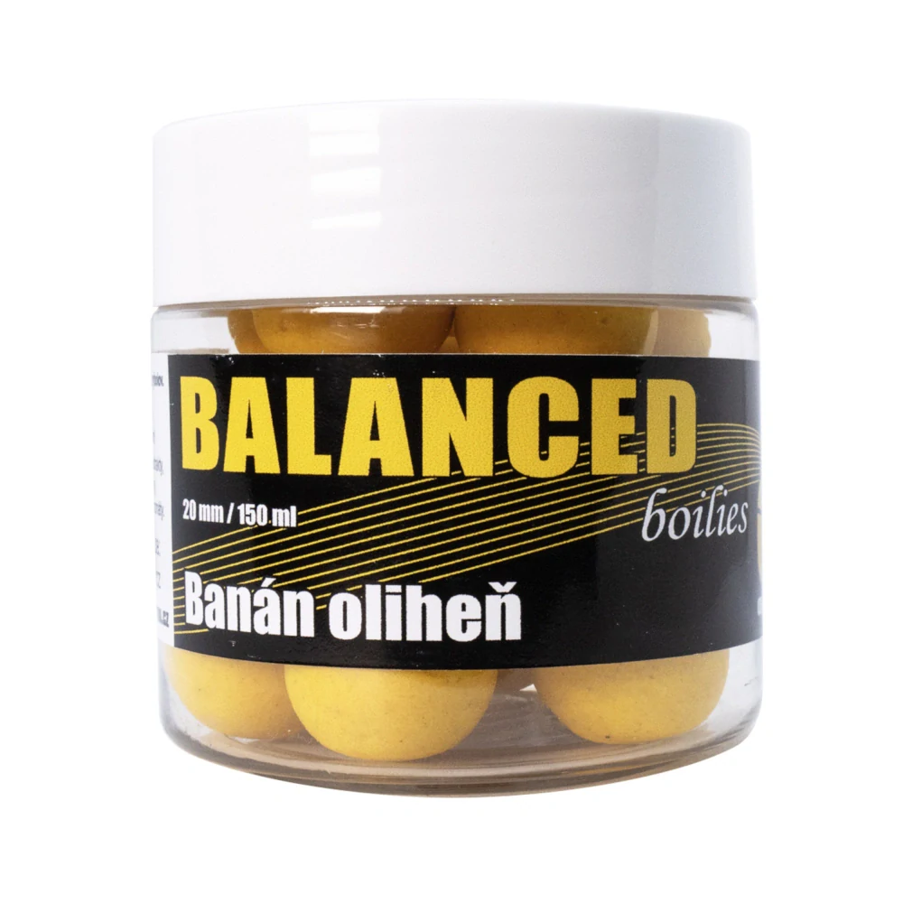 Boilies Carp Inferno Balanced 150ml 20mm Banán/Oliheň