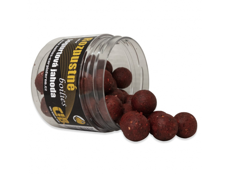 Rozpustné boilies Carp Inferno Nutra Line Jogurtová Jahoda 20mm 300ml