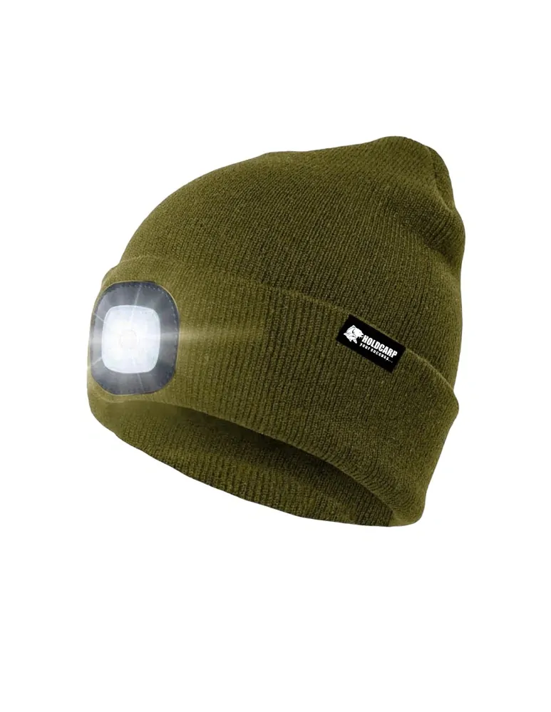 Zimní čepice HOLDCARP LED Light Beanie zelená