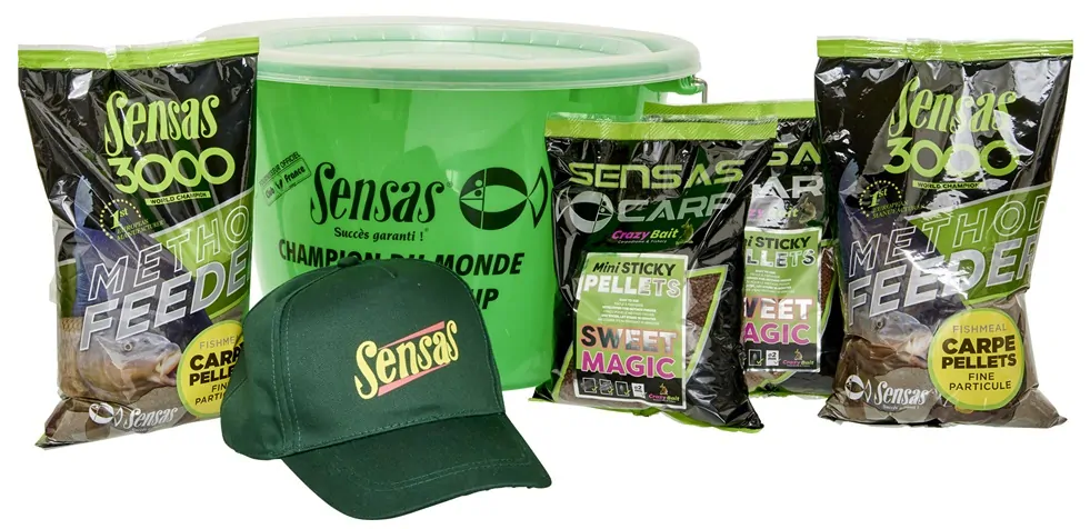 Akční kbelík krmení Sensas 3000 Method Feeder Pellets (feeder pelety)