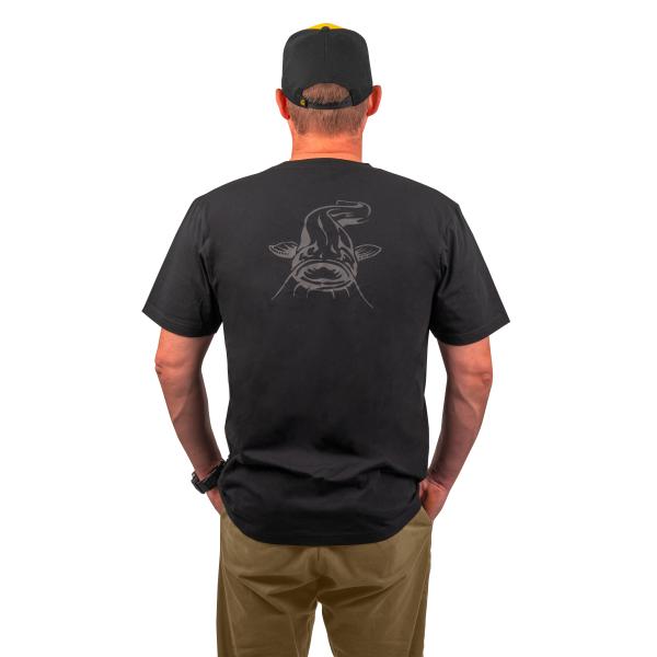 Tričko Black Cat Logo Black T-Shirt M