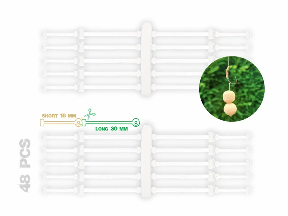 Zarážky ZFISH Silicone Boilie Stops 48ks 16-30mm