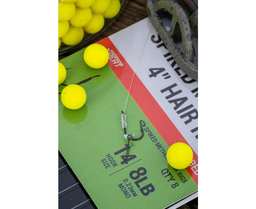 Návazce Korum Spiked Method 4" Hair Rigs Barbed 8ks 10cm 0,28mm #10