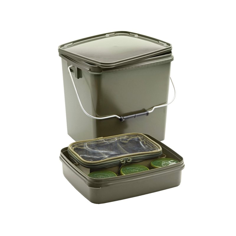 Kbelík Trakker Olive Square Container 13L s vložkou
