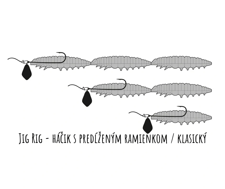 LIBRA LURES Larva Multi 5x25mm Bubble Gum Krill 5x5ks