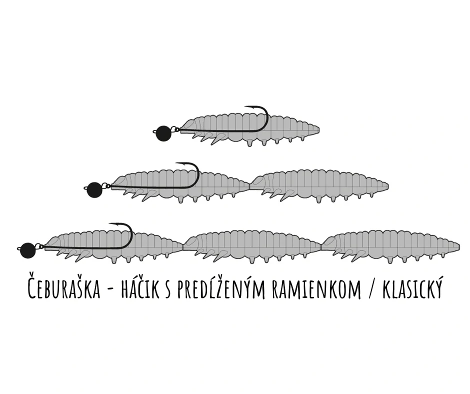 LIBRA LURES Larva Multi 5x25mm Bubble Gum Krill 5x5ks