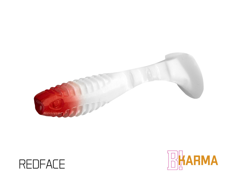 Umělá nástraha Delphin KARMA UVs 5ks 10cm REDFACE