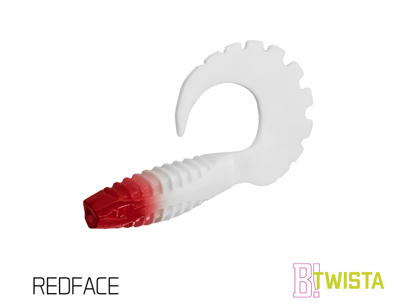 Umělá nástraha Delphin TWISTA UVs 5ks 10cm REDFACE