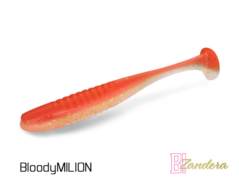 Umělá nástraha Delphin ZANDERA UVs 5ks 15cm BLOODY MILION