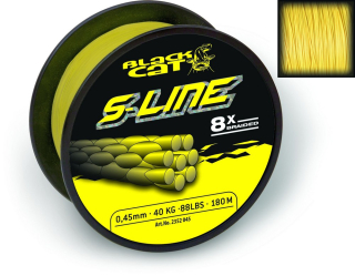 Šňůra Black Cat S-Line 0,55mm 300m 70kg/154lbs žlutá