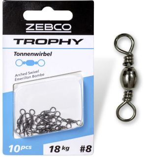 Obratlík Zebco Trophy Arched Swivel 10ks 18kg #8