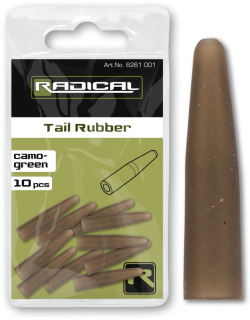 Převleky Radical Tail Rubber Camo/Green 10ks