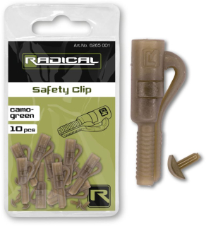 Závěsky Radical Safety Clip Camo/Green 10ks