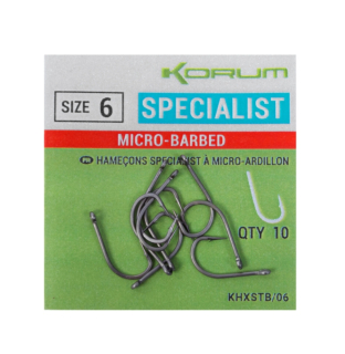 Háčky Korum Xpert Specialist Barbed 10ks #16