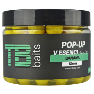 Plovoucí boilie TB Baits Pop-Up Banana + NHDC 65g 12mm